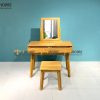 Bàn trang điểm gỗ sồi tự nhiên Como BTD-06SM