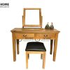 Bàn trang điểm gỗ sồi tự nhiên Hampshire BTD-01SM