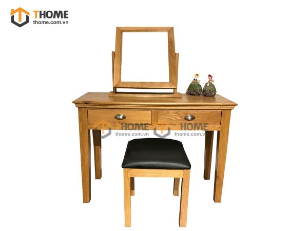 Bàn trang điểm gỗ sồi tự nhiên Hampshire BTD-01SM