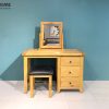 Bàn trang điểm gỗ sồi tự nhiên Harris BTD-04SM