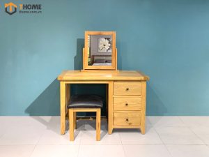 Bàn trang điểm gỗ sồi tự nhiên Harris BTD-04SM