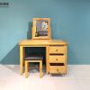 Bàn trang điểm gỗ sồi tự nhiên Harris BTD-04SM