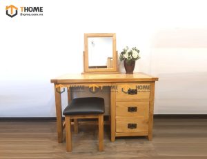 Bàn trang điểm gỗ sồi tự nhiên Harris BTD-04SM