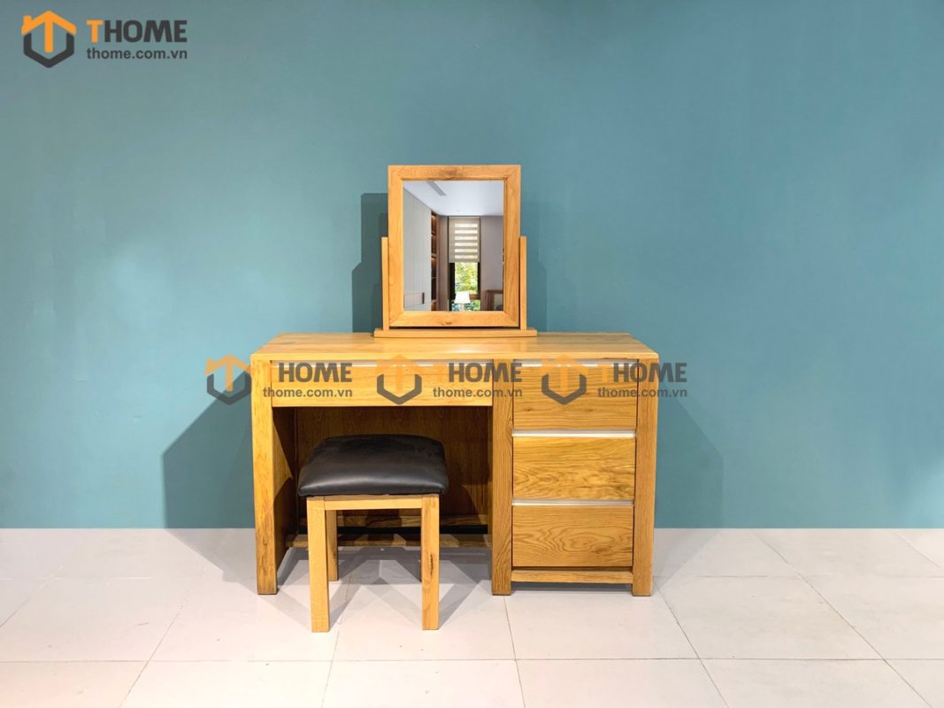 Bàn trang điểm gỗ sồi tự nhiên Lakada BTD-02SM
