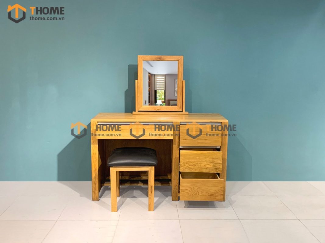 Bàn trang điểm gỗ sồi tự nhiên Lakada BTD-02SM