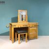 Bàn trang điểm gỗ sồi tự nhiên Lakada BTD-02SM