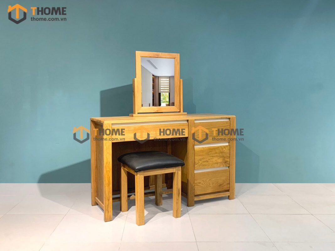 Bàn trang điểm gỗ sồi tự nhiên Lakada BTD-02SM