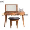 Bàn trang điểm gỗ sồi tự nhiên lật Como BTD-17SM