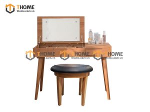 Bàn trang điểm gỗ sồi tự nhiên lật Como BTD-17SM