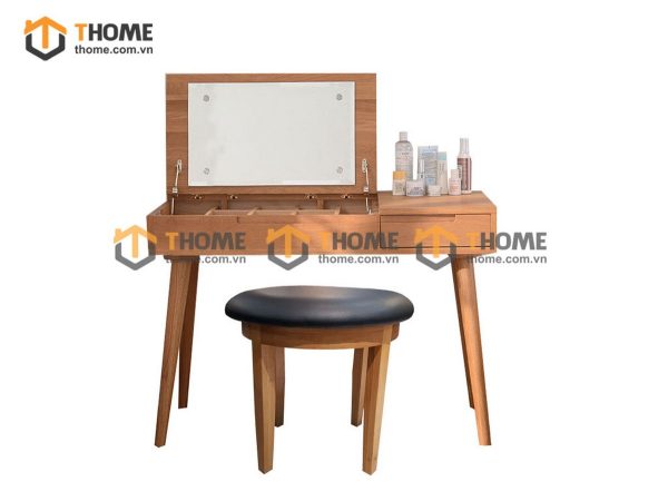 Bàn trang điểm gỗ sồi tự nhiên lật Como BTD-17SM