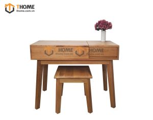 Bàn trang điểm gỗ sồi tự nhiên lật Como BTD-17SM