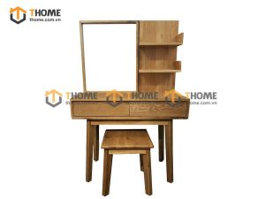 Bàn trang điểm gỗ sồi tự nhiên liên hợp kiểu 03 BTD-11SM