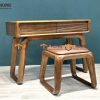 Bàn trang điểm gỗ sồi tự nhiên Luxury BTD-03SN
