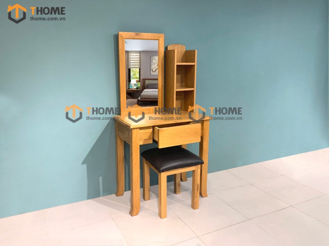 Bàn trang điểm gỗ sồi tự nhiên Sala BTD-20SM