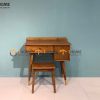 Bàn trang điểm gỗ sồi tự nhiên 1 cánh 1 hộc kéo 0.8m Taka BTD-02SN