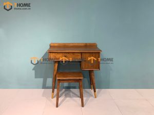 Bàn trang điểm gỗ sồi tự nhiên 1 cánh 1 hộc kéo 0.8m Taka BTD-02SN