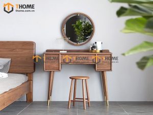 Bàn trang điểm gỗ sồi tự nhiên Tissot BTD-05SN