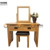 Bàn trang điểm gỗ sồi tự nhiên Tuscany BTD-03SM