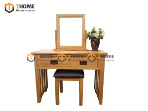 Bàn trang điểm gỗ sồi tự nhiên Tuscany BTD-03SM