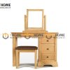 Bàn trang điểm gỗ sồi tự nhiên Tuscany BTD-05SM