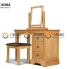 Bàn trang điểm gỗ sồi tự nhiên Tuscany BTD-05SM