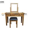 Bàn trang điểm gỗ sồi tự nhiên Tuscany BTD-07SM