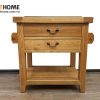 Bếp đảo gỗ sồi tự nhiên 2 hộc kéo nhỏ BD-01SM