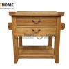 Bếp đảo gỗ sồi tự nhiên 2 hộc kéo nhỏ BD-01SM
