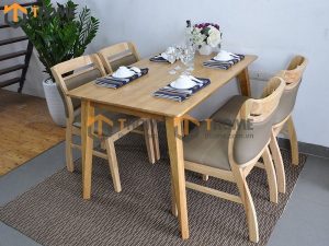 Ghế ăn gỗ cao su tự nhiên Ashley GHE-11CS