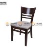 Ghế ăn gỗ cao su tự nhiên Cabin màu óc chó GHE-06CS