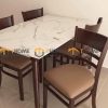 Ghế ăn gỗ cao su tự nhiên Cabin màu óc chó GHE-06CS