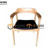 Ghế ăn gỗ cao su tự nhiên Hiroshima GHE-10CS