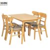 Ghế ăn gỗ cao su tự nhiên Mango màu tự nhiên GHE-01CS