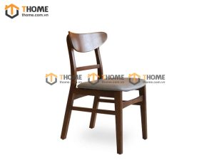 Ghế ăn gỗ cao su tự nhiên Mango màu óc chó GHE-02CS