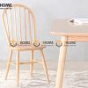 Ghế ăn gỗ cao su tự nhiên Vòm màu tự nhiên GHE-07CS
