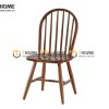Ghế ăn gỗ cao su tự nhiên Vòm màu óc chó GHE-08CS