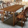 Ghế ăn gỗ cao su tự nhiên Vòm màu óc chó GHE-08CS