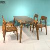 Ghế ăn gỗ sồi tự nhiên 1 lá GHEMG-08SN