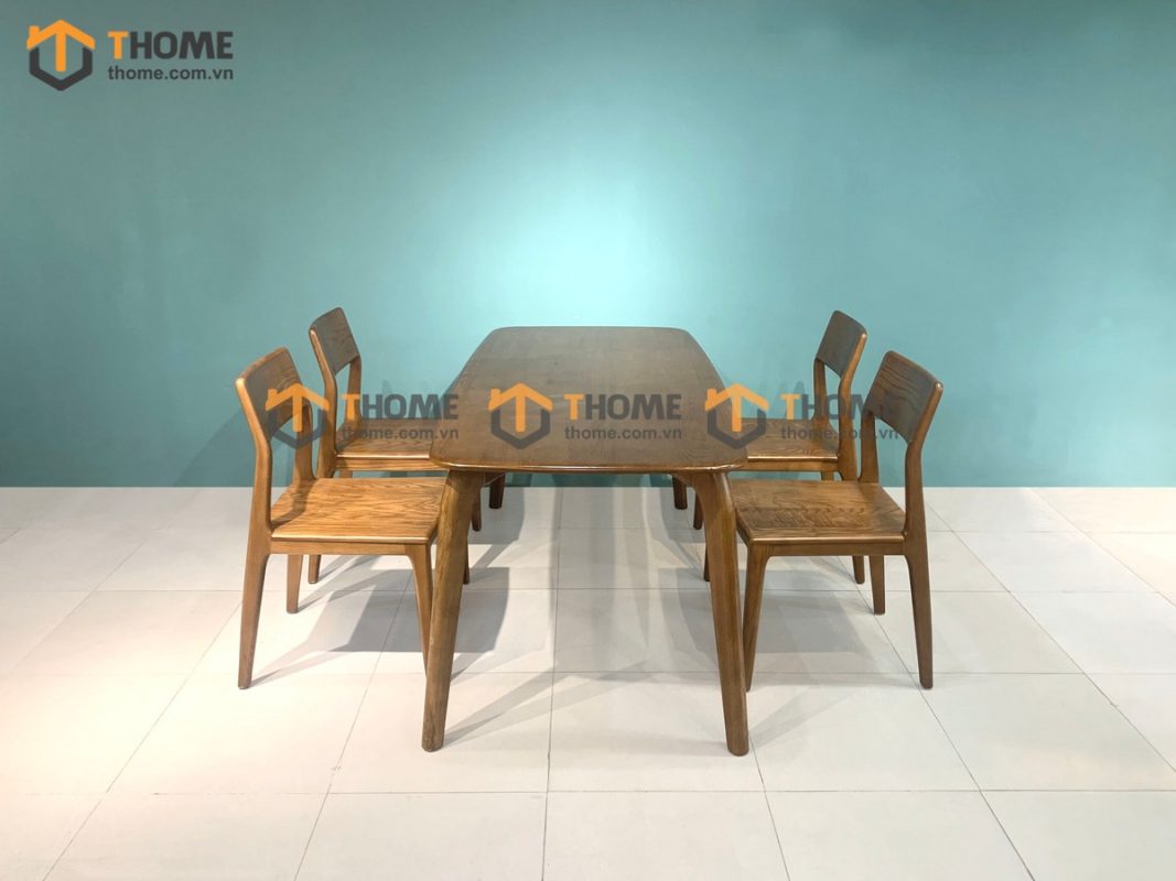 Ghế ăn gỗ sồi tự nhiên 1 lá GHEMG-08SN