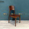 Ghế ăn gỗ sồi tự nhiên 1 lá cong GHEMG-22SN