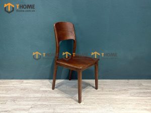 Ghế ăn gỗ sồi tự nhiên 1 lá cong GHEMG-22SN