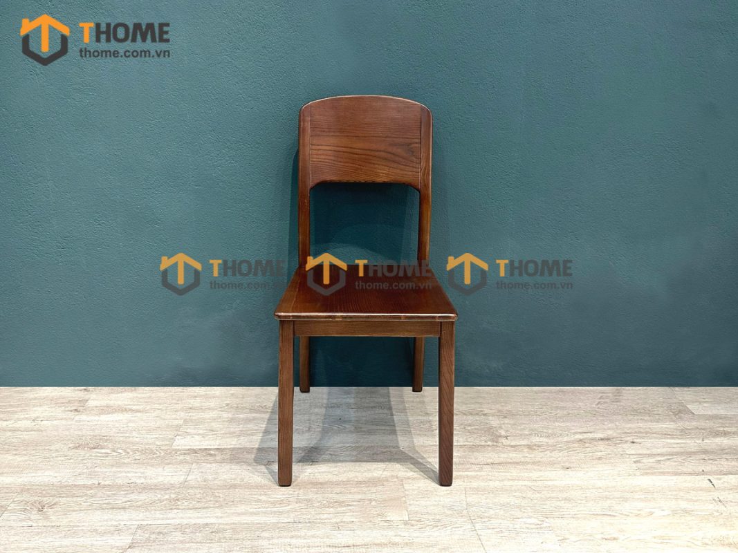 Ghế ăn gỗ sồi tự nhiên 1 lá cong GHEMG-22SN