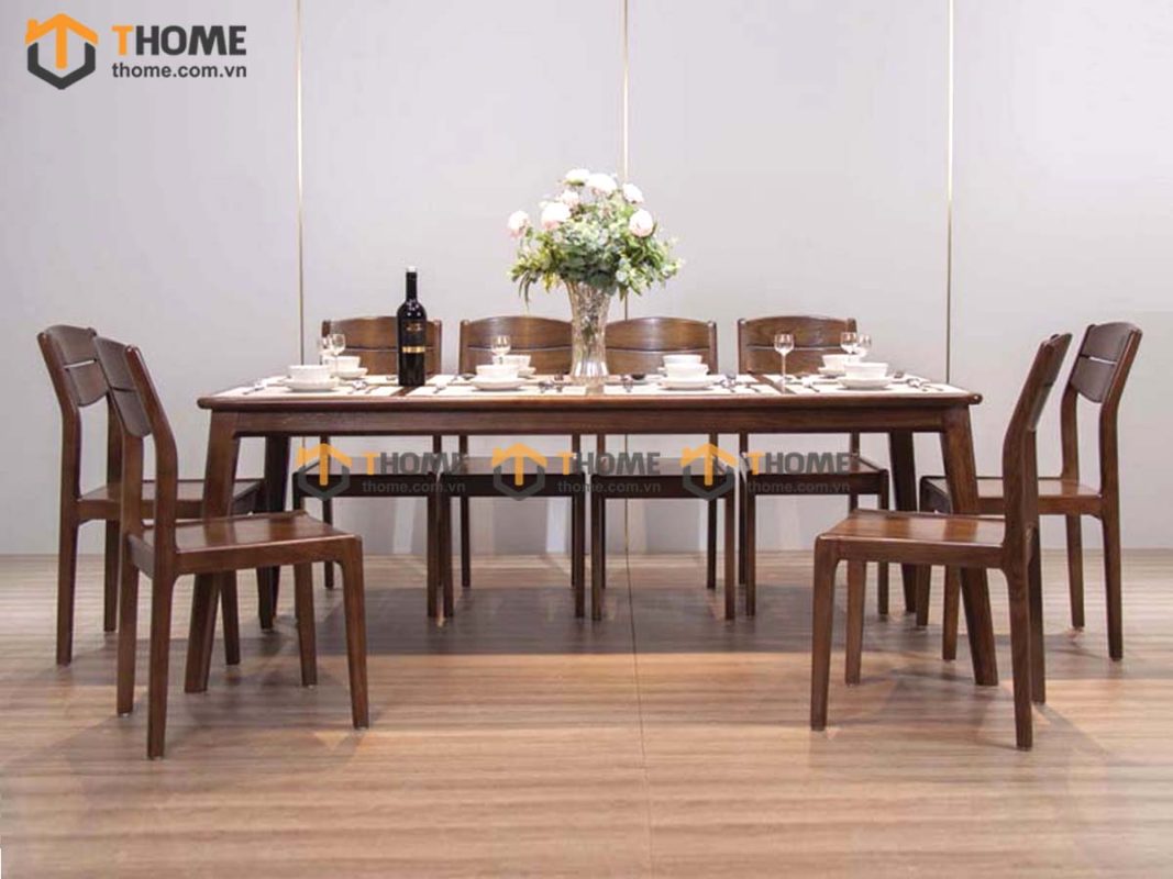 Ghế ăn gỗ sồi tự nhiên 2 lá GHEMG-09SN