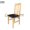 Ghế ăn gỗ sồi tự nhiên mặt nệm 2 nan GHE-02SM