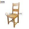 Ghế ăn gỗ sồi tự nhiên mặt gỗ 2 nan GHE-11SM