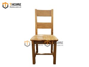 Ghế ăn gỗ sồi tự nhiên mặt gỗ 2 nan GHE-11SM