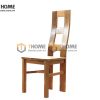 Ghế ăn gỗ sồi tự nhiên mặt gỗ 3 lỗ GHE-22SM