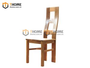 Ghế ăn gỗ sồi tự nhiên mặt gỗ 3 lỗ GHE-22SM