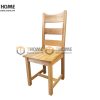 Ghế ăn gỗ sồi tự nhiên mặt gỗ 3 nan GHE-07SM