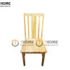 Ghế ăn gỗ sồi tự nhiên mặt gỗ 5 nan đứng GHE-15SM